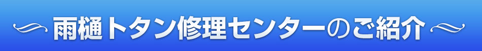 雨樋トタン修理センターのご紹介