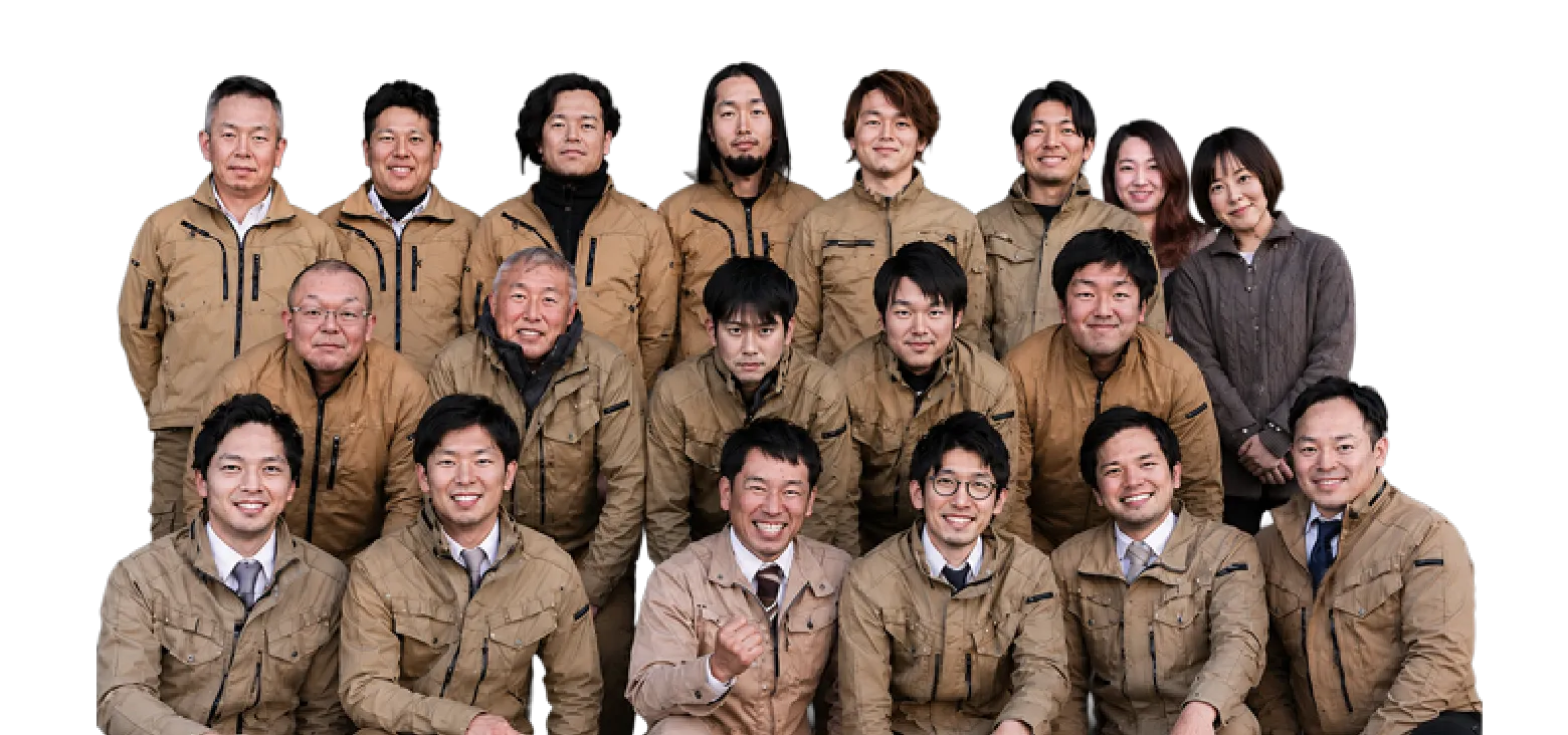 ペイントカンパニーのスタッフ集合写真