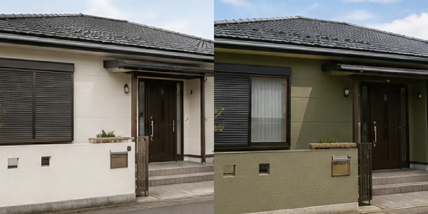 色の好みがわかる配色事例 before after
