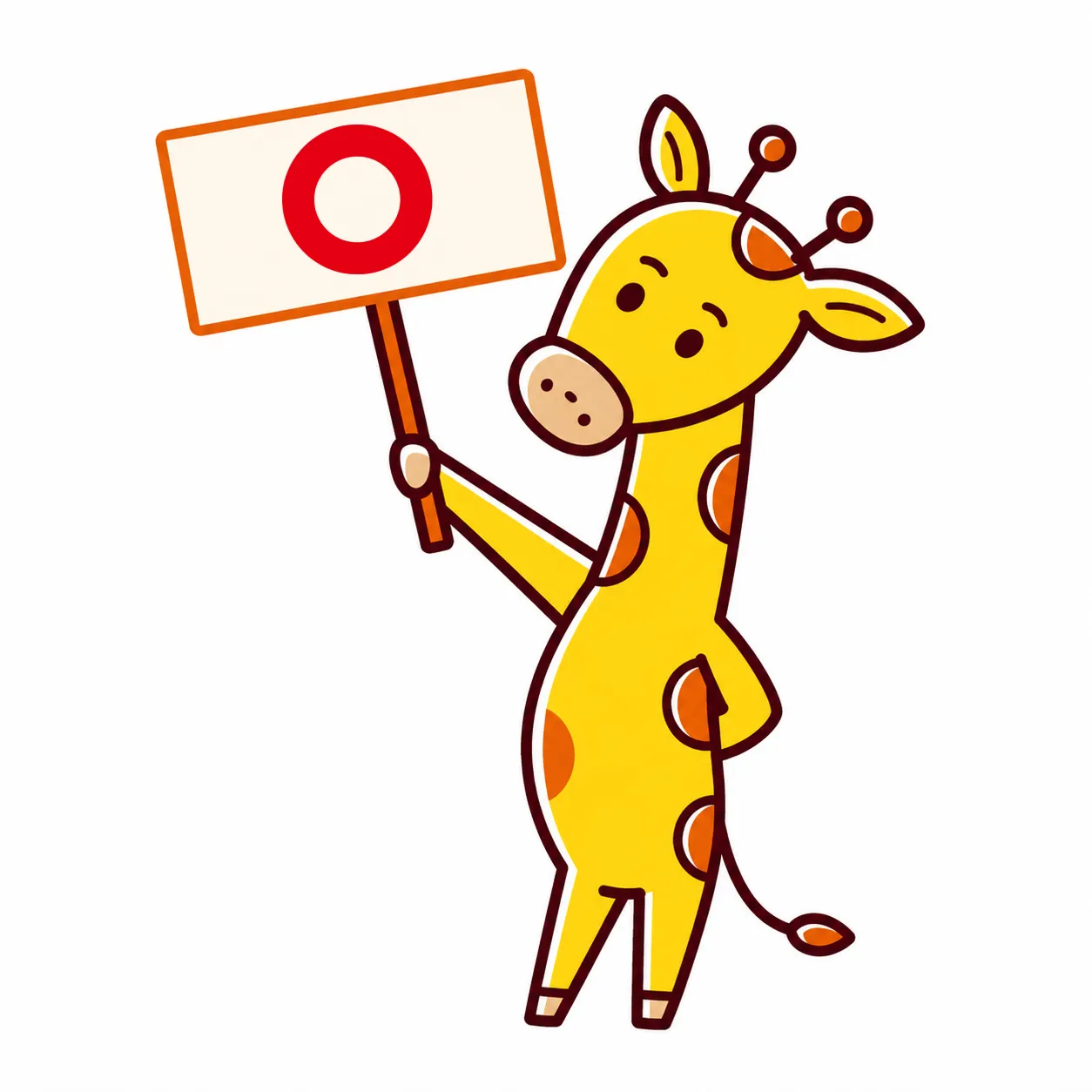 ○のポーズをする女性