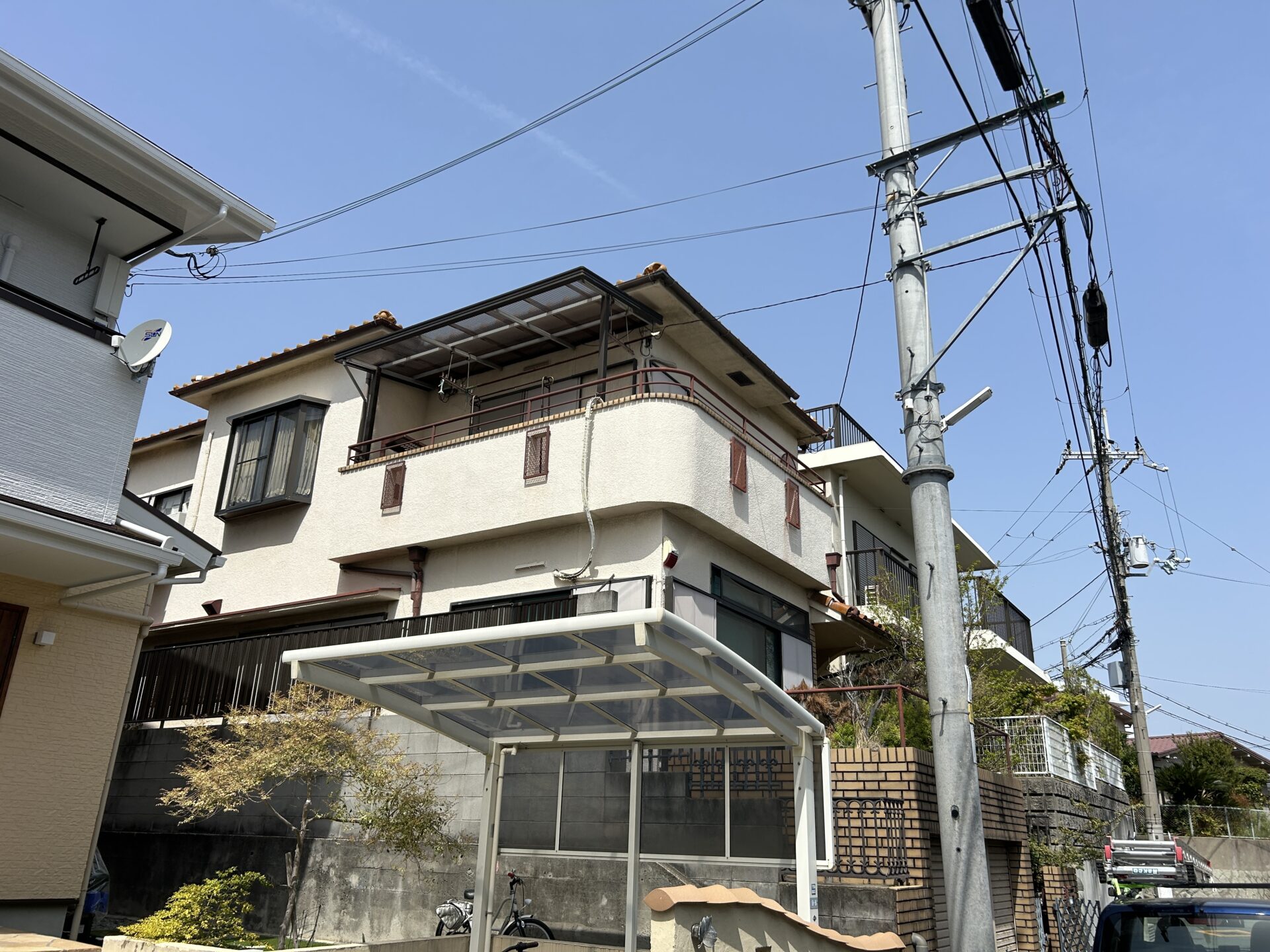 大阪府吹田市千里山松が丘　「1階天井から雨漏り」　長く安心して住み続ける為のお家のリフォーム 施工前