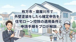 枚方市・寝屋川市で外壁塗装をしたら確定申告を！住宅ローン控除の適用条件と申請手順をプロが解説