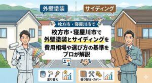 枚方市・寝屋川市で外壁塗装とサイディングを徹底比較！費用相場や選び方の基準をプロが解説